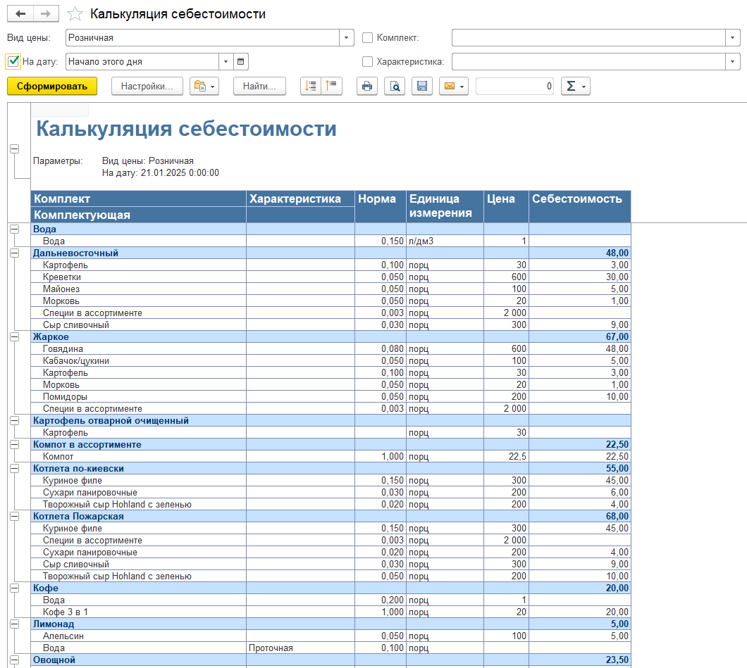 Специализированная отчетность